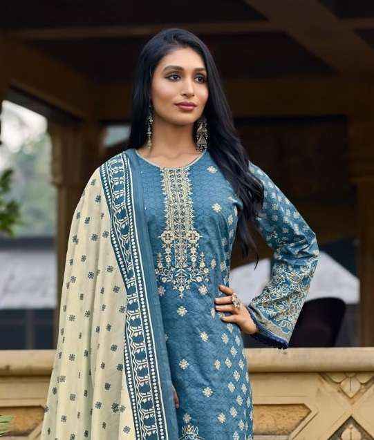 Al Zohaib Bin Saeed Nx Cotton Dress Material (4 pcs Catalogue)