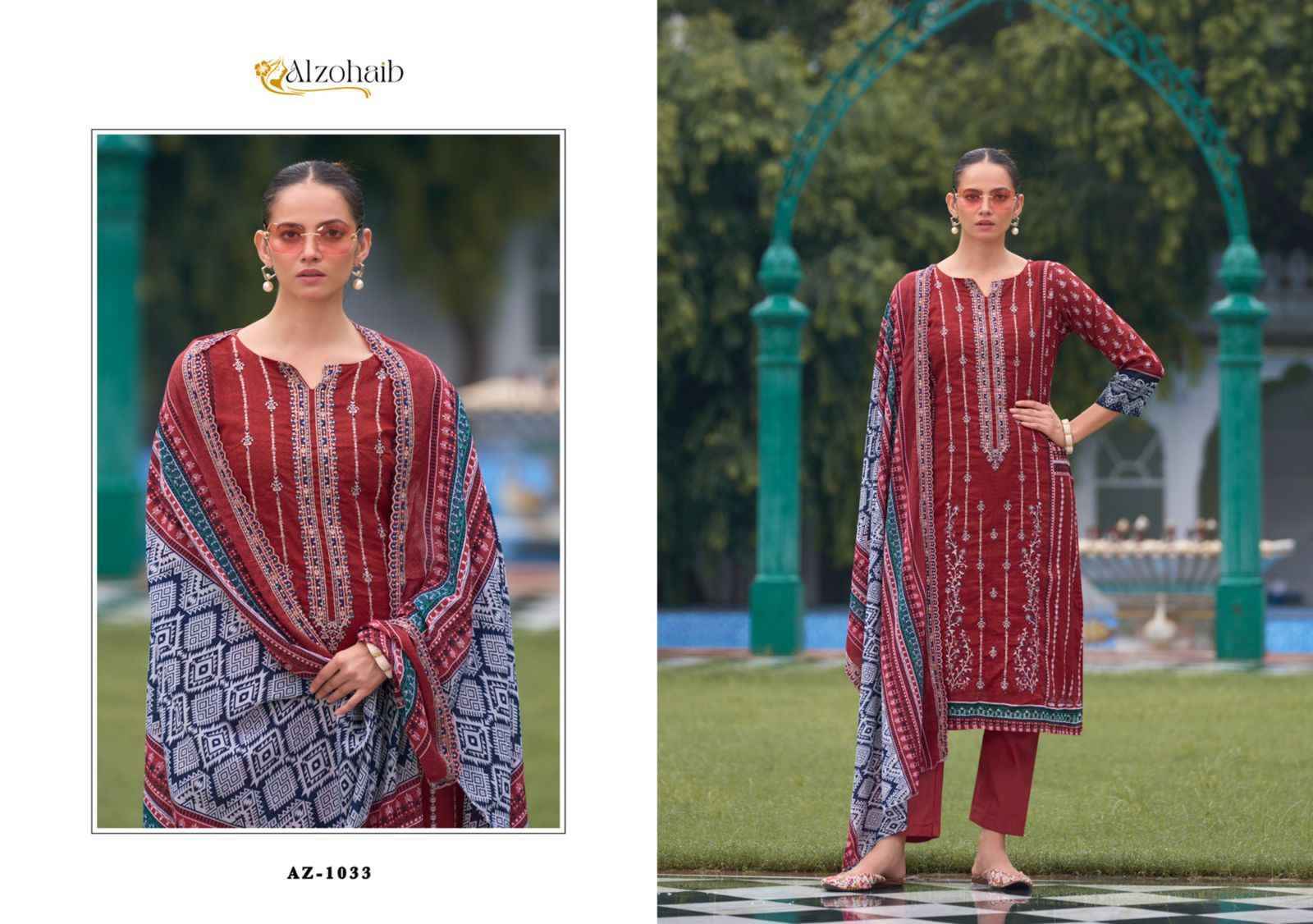 Alzohaib Bin Saeed Vol-1 Cotton Dress Material (6 pcs Catalogue)