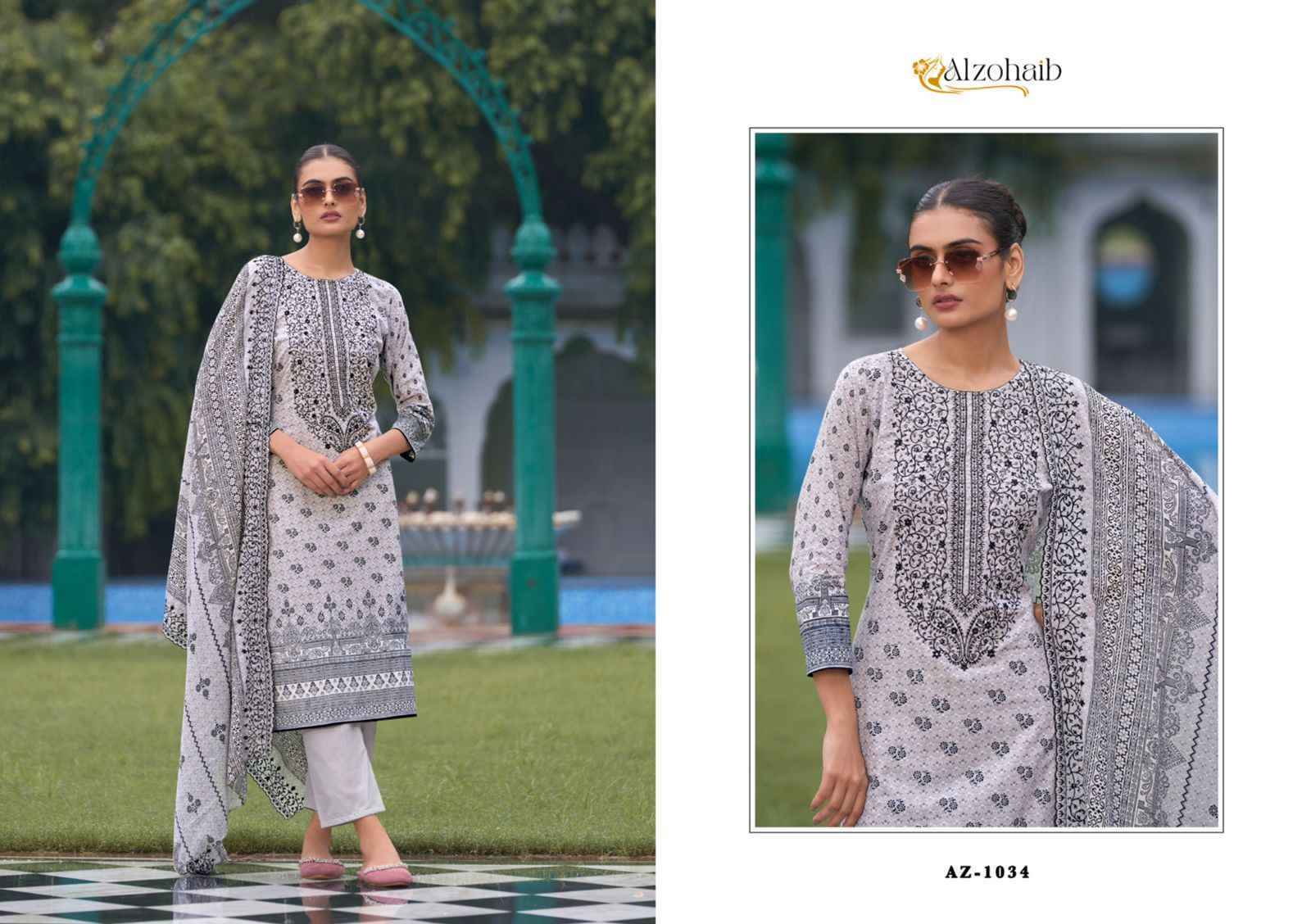 Alzohaib Bin Saeed Vol-1 Cotton Dress Material (6 pcs Catalogue)
