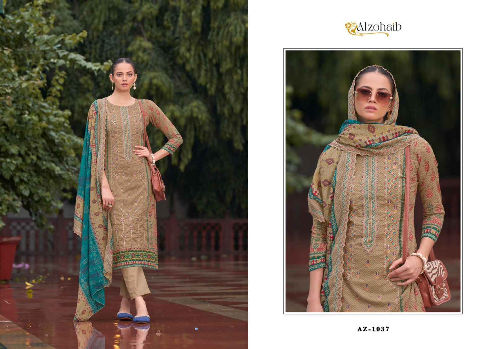 Alzohaib Bin Saeed Vol-1 Cotton Dress Material (6 pcs Catalogue)