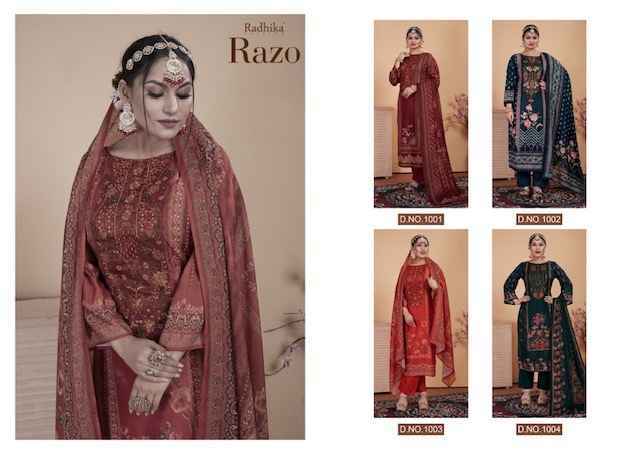 Azara Razo Cotton Dress Material (4 pcs Catalogue)