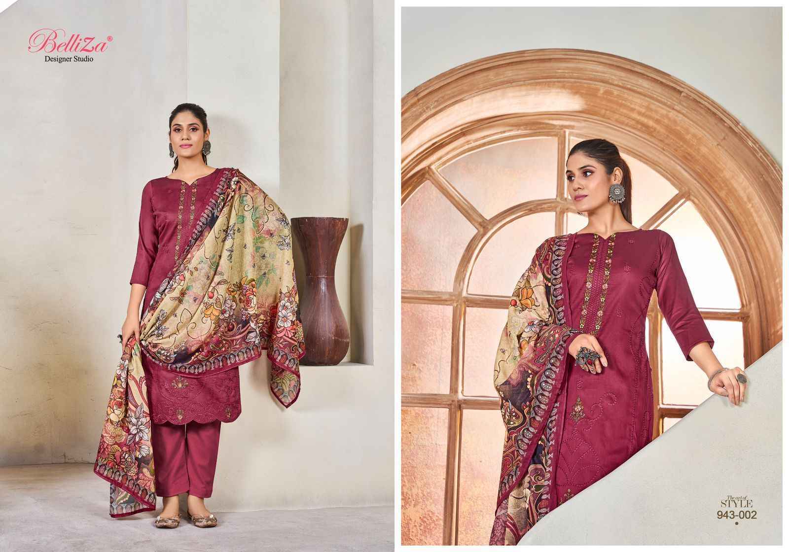 Belliza Jashn E Ishq Vol-10 Jam Cotton Dress Material (6 pcs Catalogue)