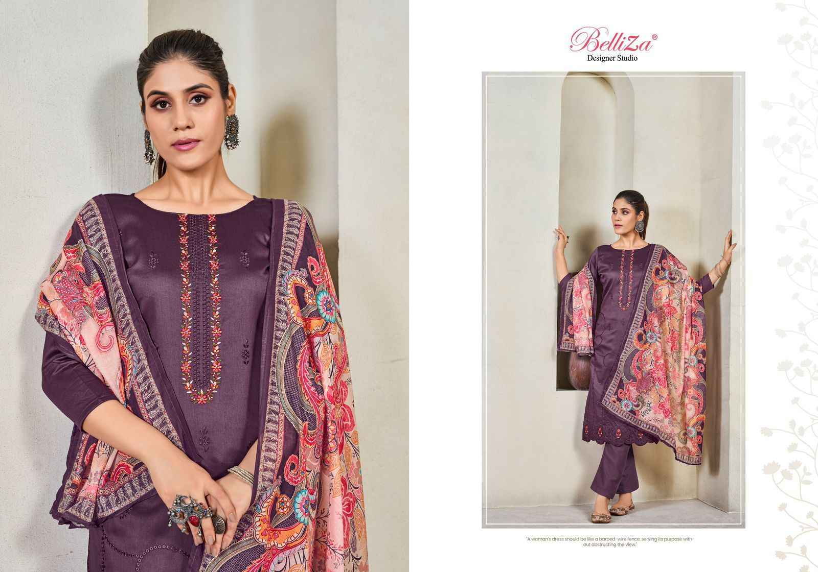 Belliza Jashn E Ishq Vol-10 Jam Cotton Dress Material (6 pcs Catalogue)