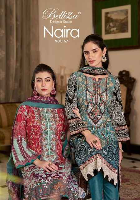 Belliza Naira Vol-67 Cotton Dress Material (8 pcs Cataloge)