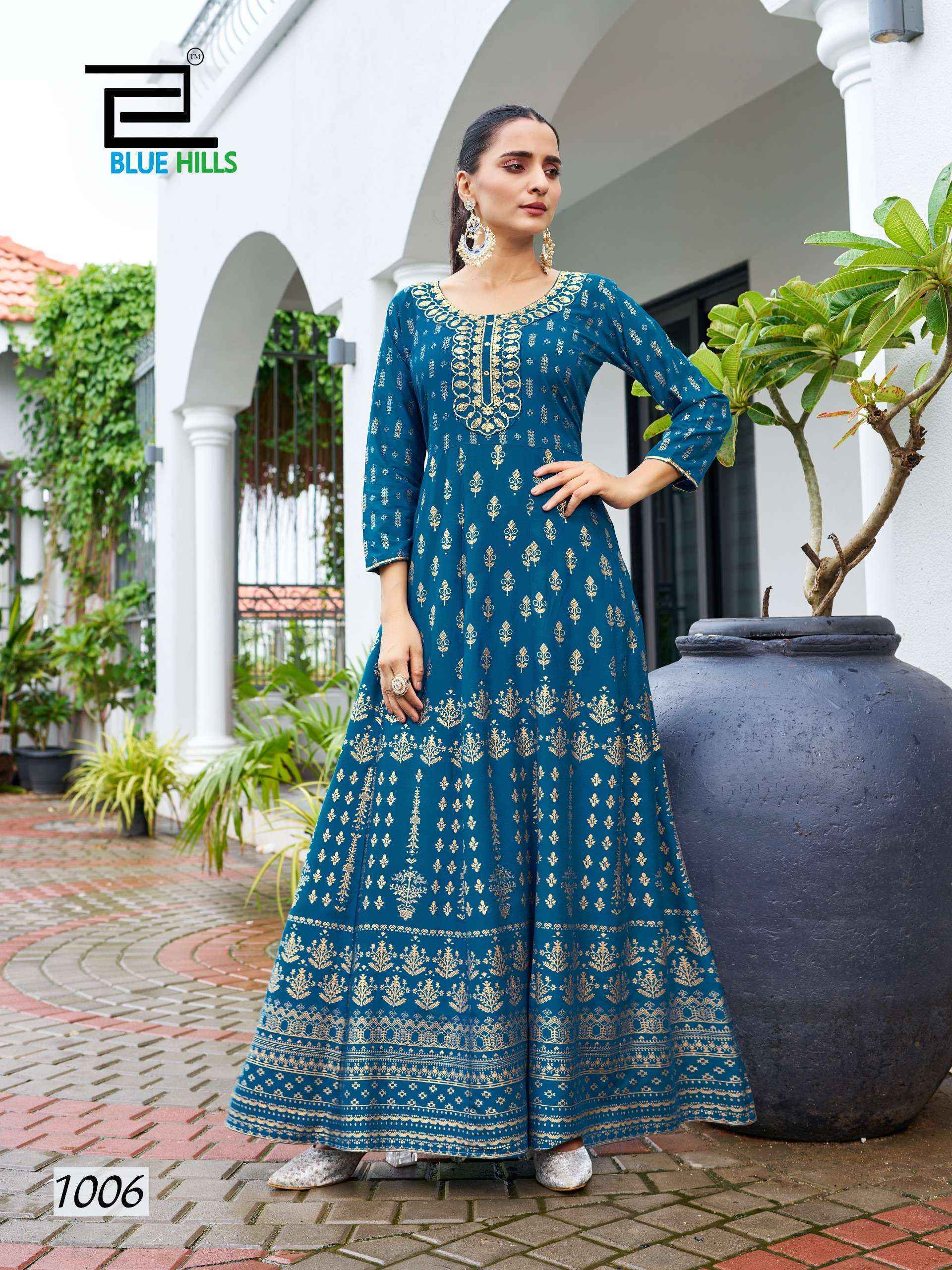 Blue Hills Walkway Special Rayon Kurti Wholesale Online Mumbai