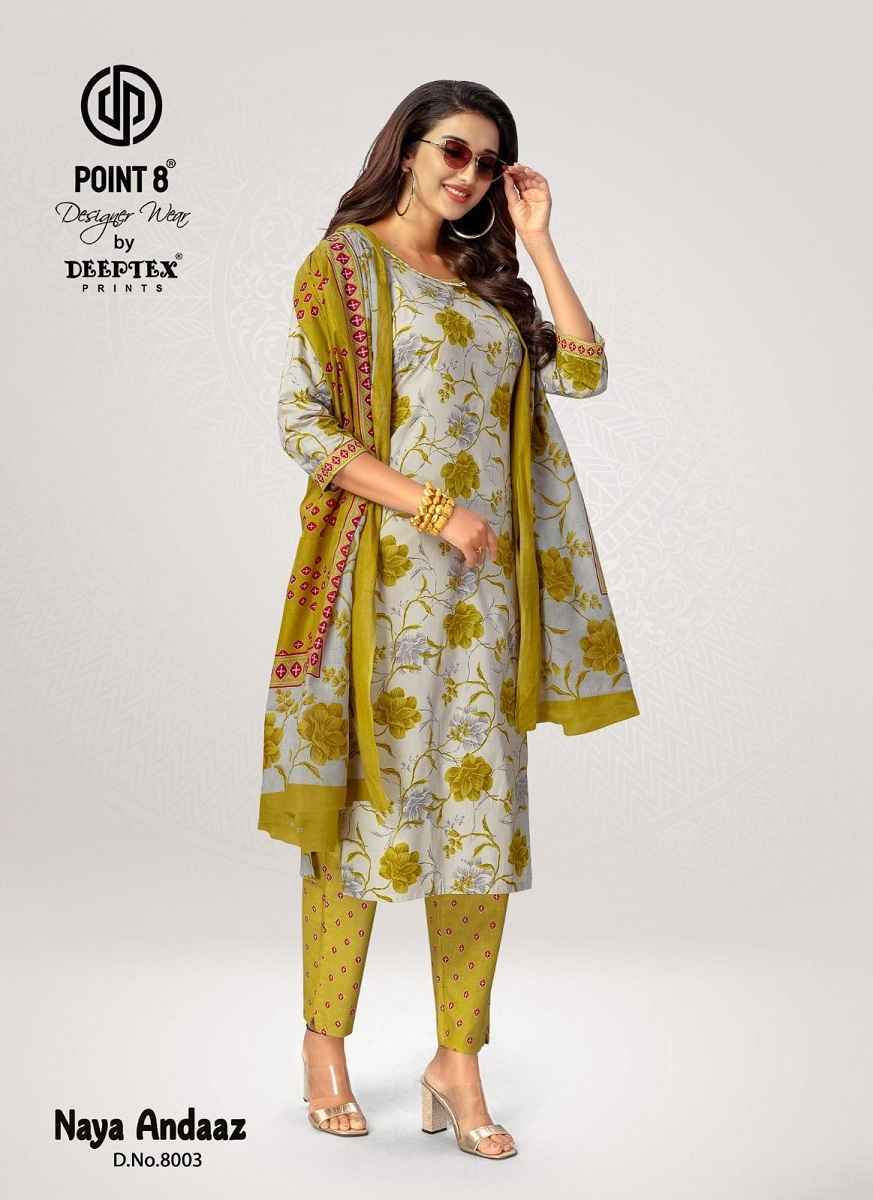 Deeptex Naya Andaaz Vol-8 Cotton Readymade Suit (10 pcs Catalogue)