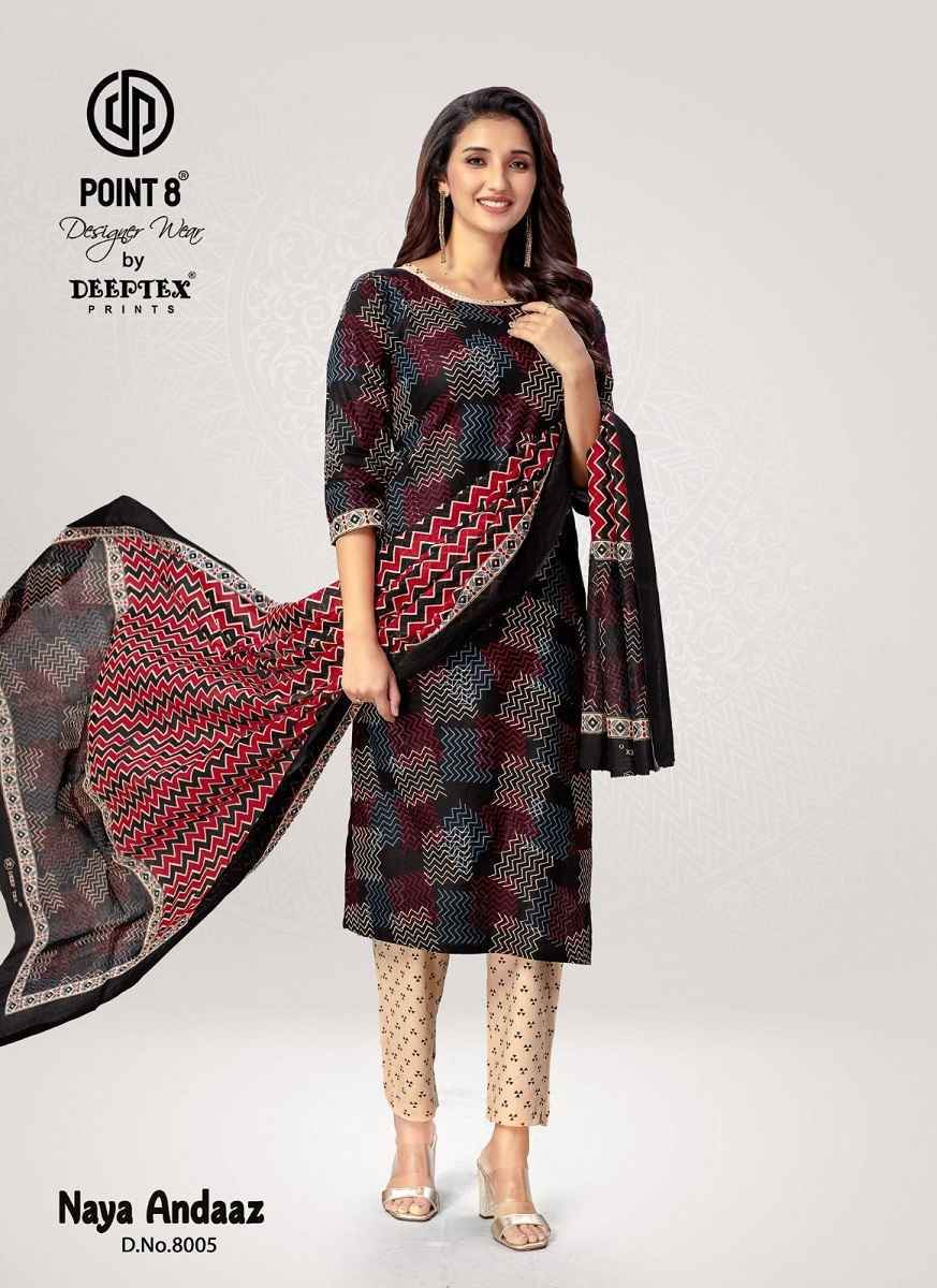 Deeptex Naya Andaaz Vol-8 Cotton Readymade Suit (10 pcs Catalogue)