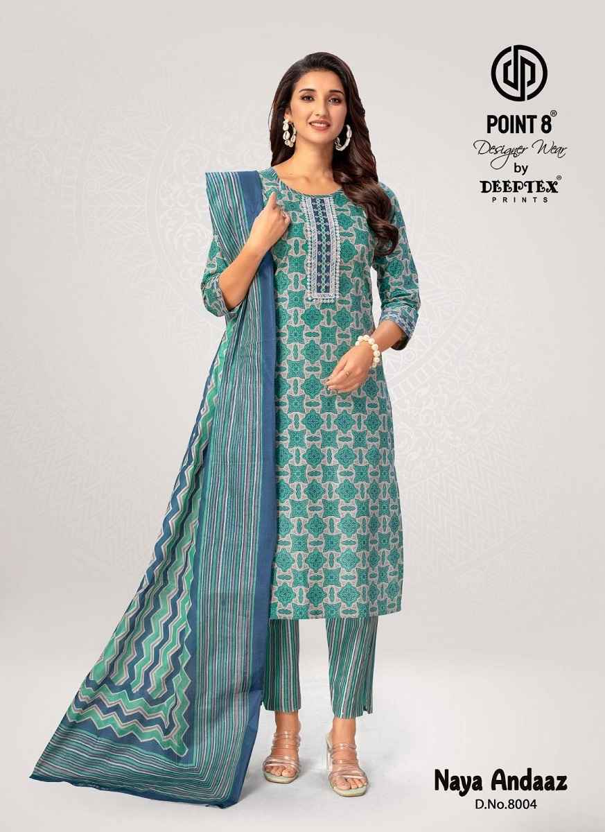 Deeptex Naya Andaaz Vol-8 Cotton Readymade Suit (10 pcs Catalogue)