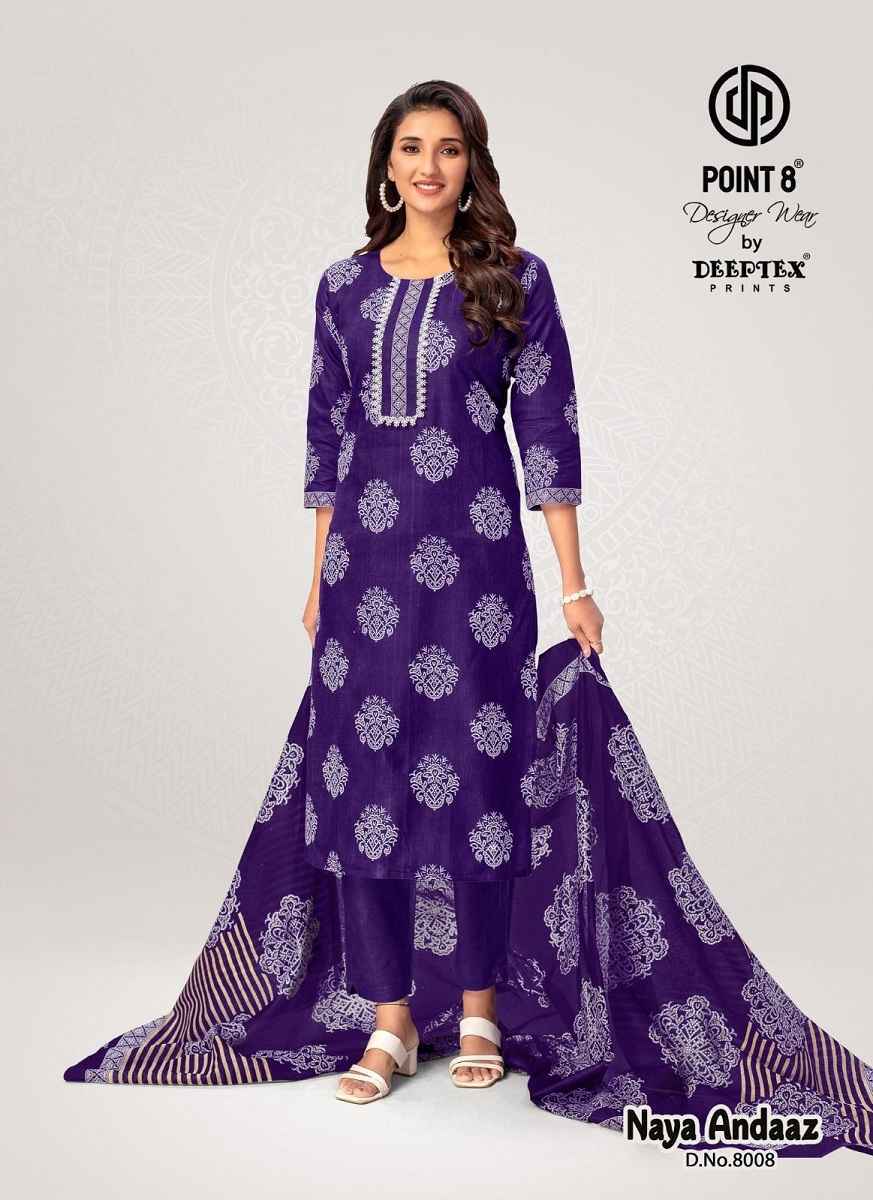Deeptex Naya Andaaz Vol-8 Cotton Readymade Suit (10 pcs Catalogue)