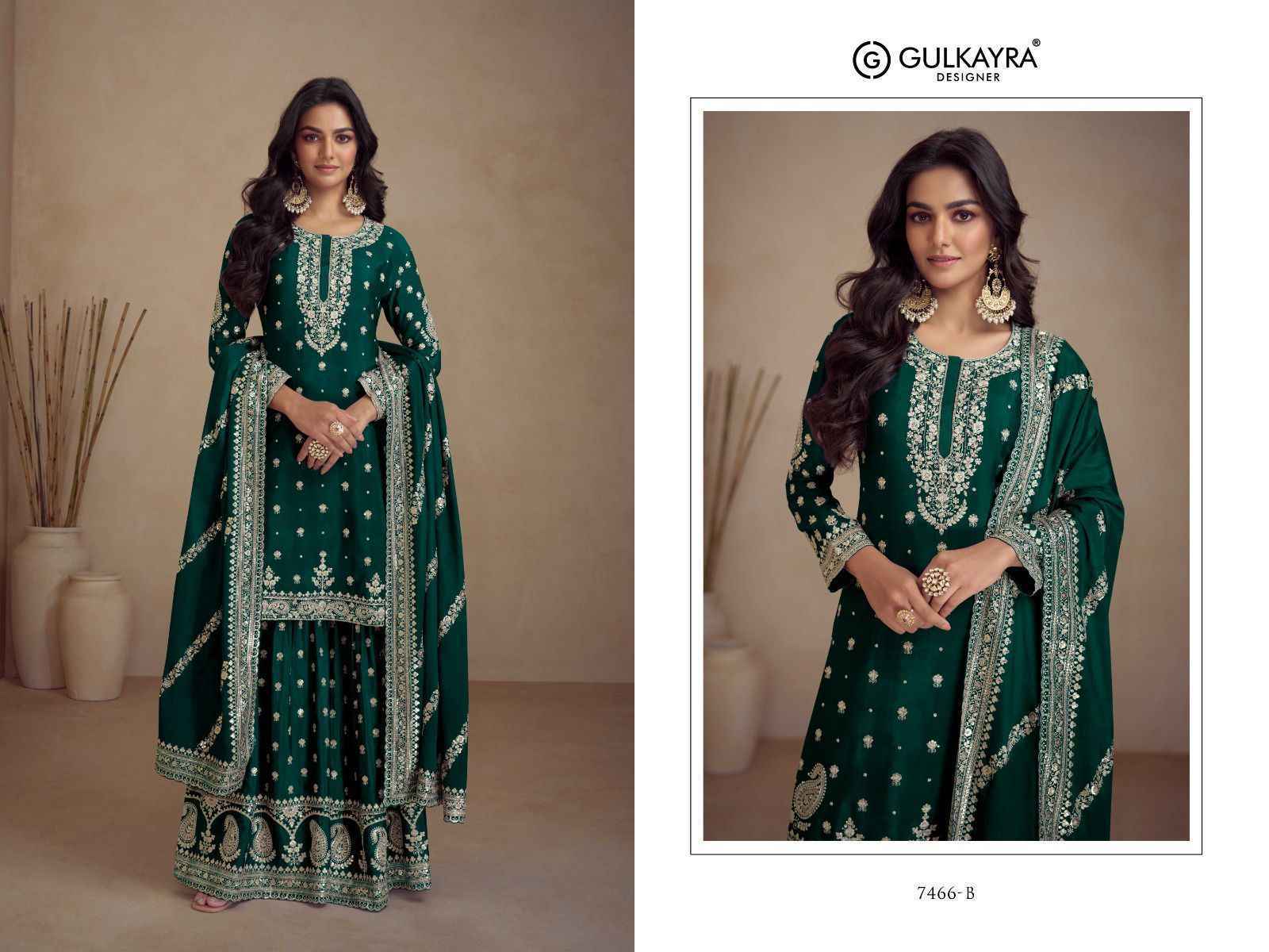 Gulkayra Designer Sadaf Chinon Readymade Dress (5 pcs Catalogue)