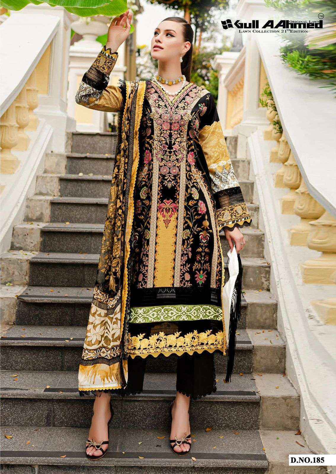 Gull Aahmed Lawn Collection Vol-21 Lawn Cotton Dress Material (6 pcs Catalogue)