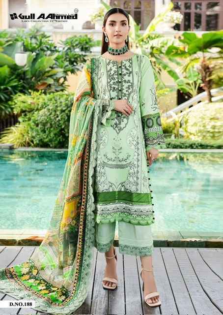 Gull Aahmed Vol-21 Cotton Dress Material (6 pcs Catalogue)