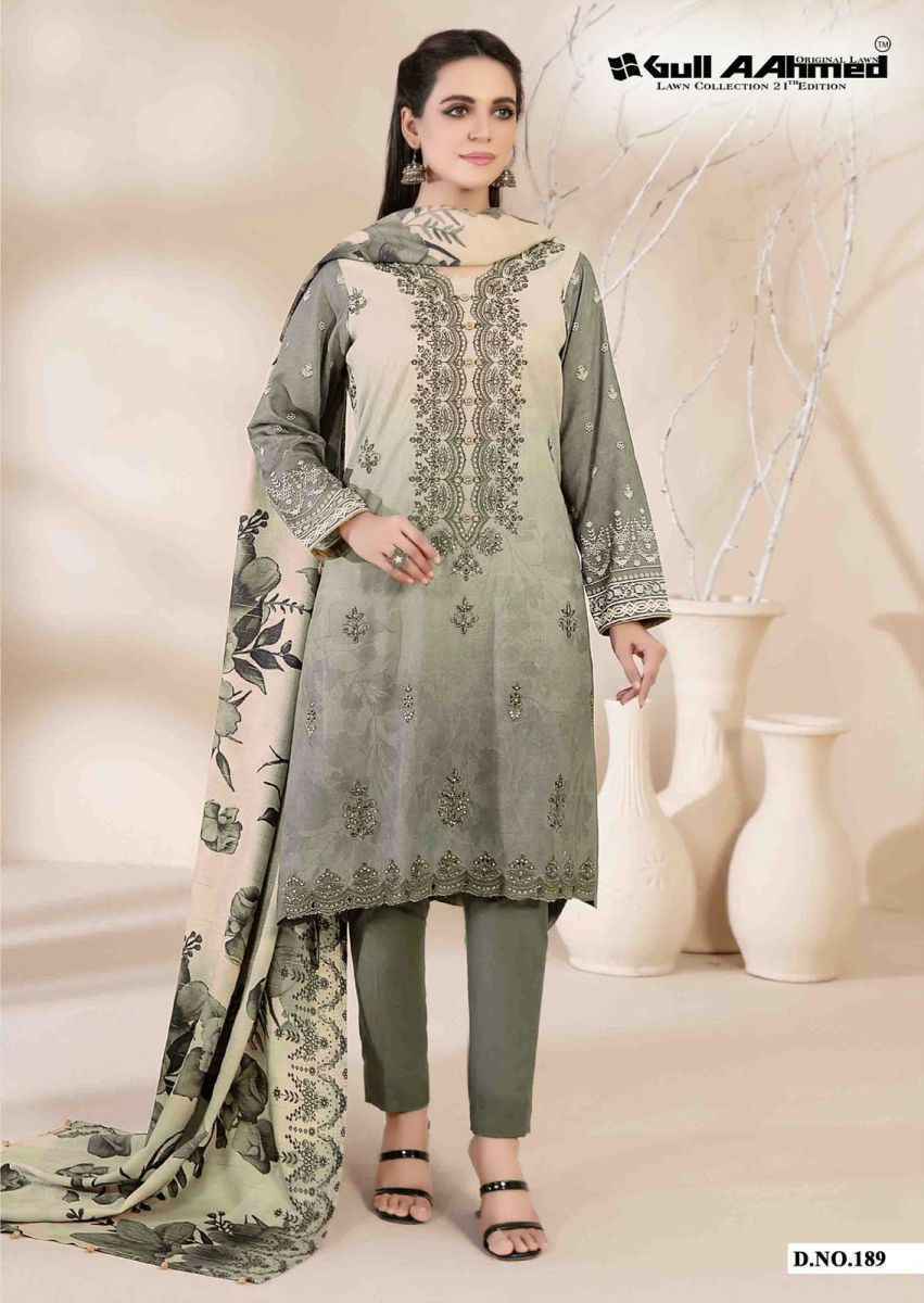 Gull Aahmed Vol-21 Cotton Dress Material (6 pcs Catalogue)