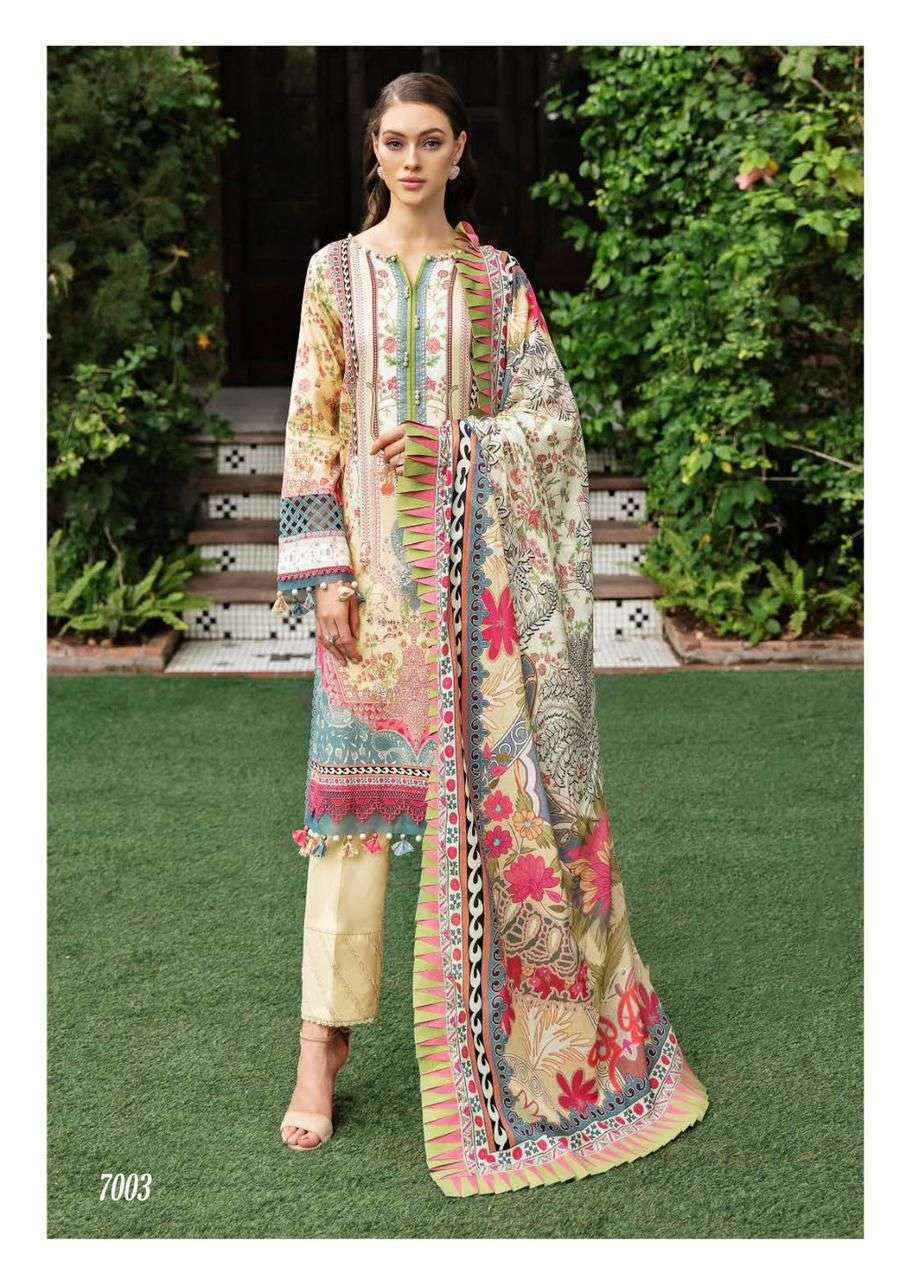 Jade Crimson Exclusive Heavy Lawn Collection Vol-7 Lawn Cotton Readymade Suit (6 pc Cataloge)