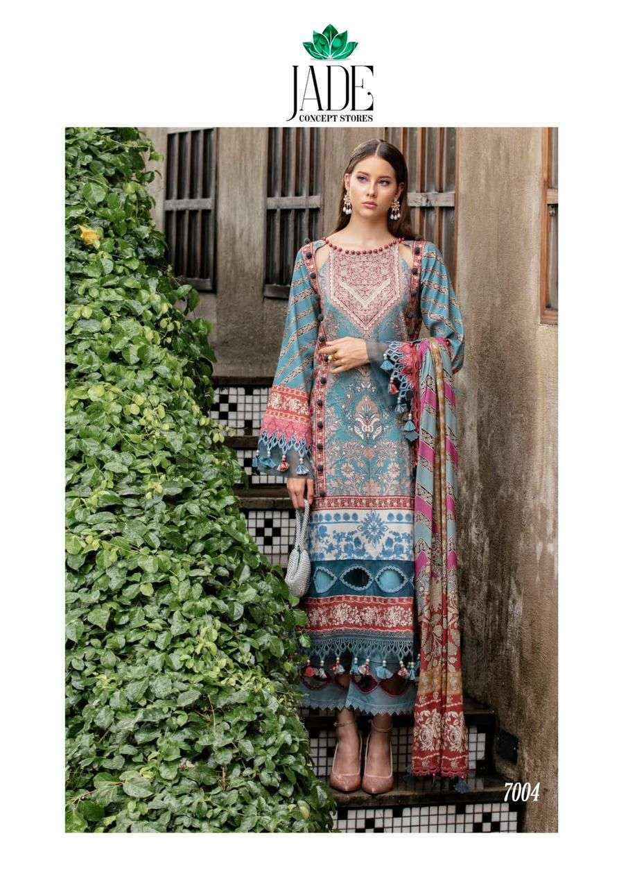 Jade Crimson Exclusive Heavy Lawn Collection Vol-7 Lawn Cotton Readymade Suit (6 pc Cataloge)