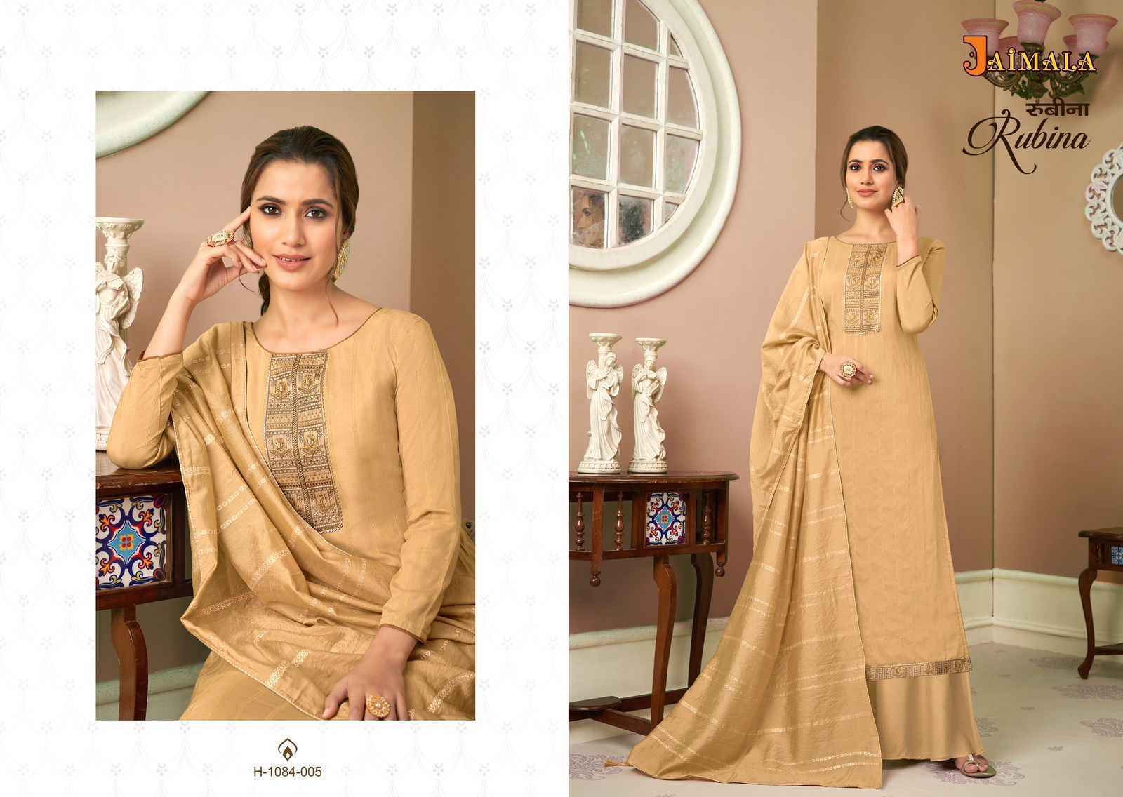 Jaimala Rubina Cotton Dress Material (6 pcs Catalogue)