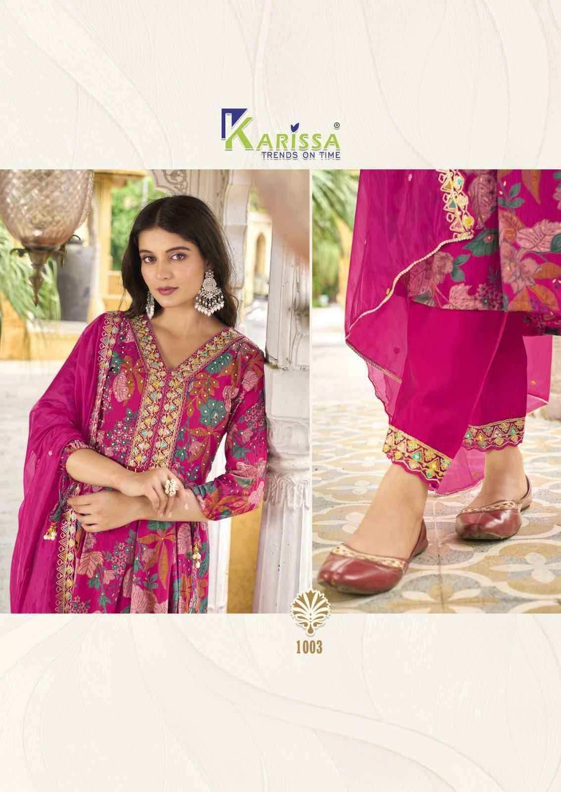 Karissa Suhana Viscose Readymade Suit (4 pcs Catalogue)