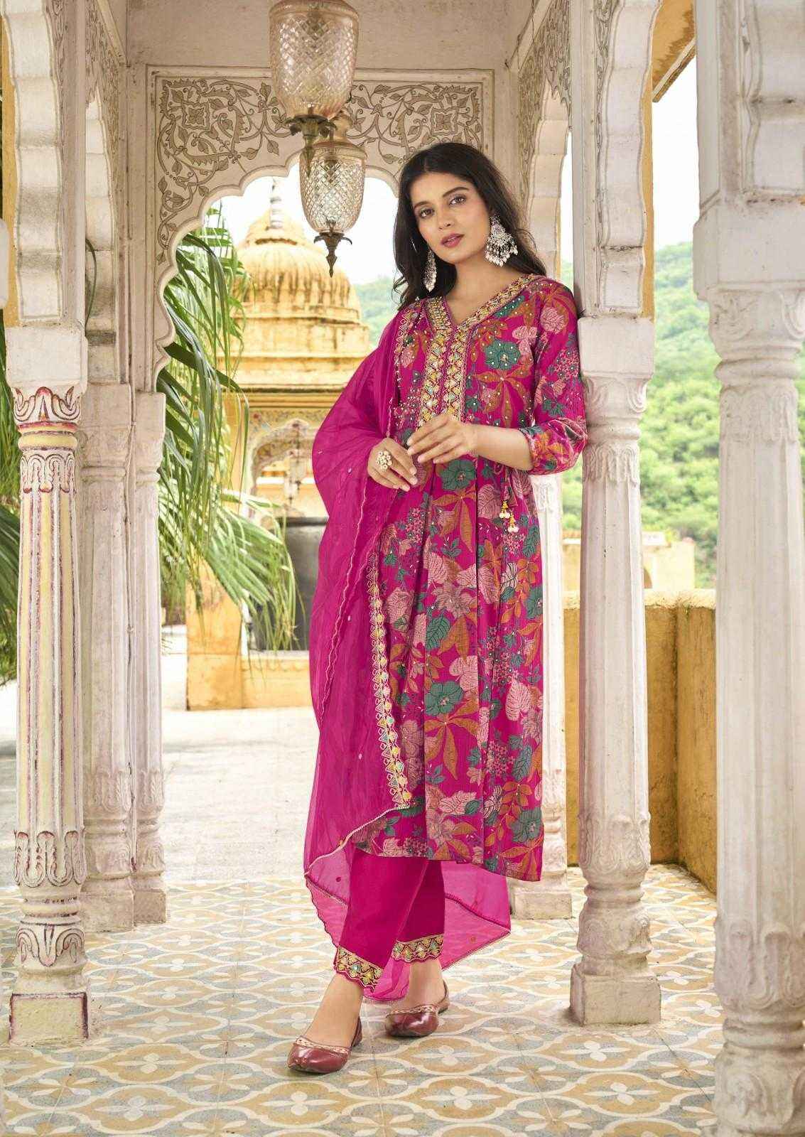 Karissa Suhana Viscose Readymade Suit (4 pcs Catalogue)