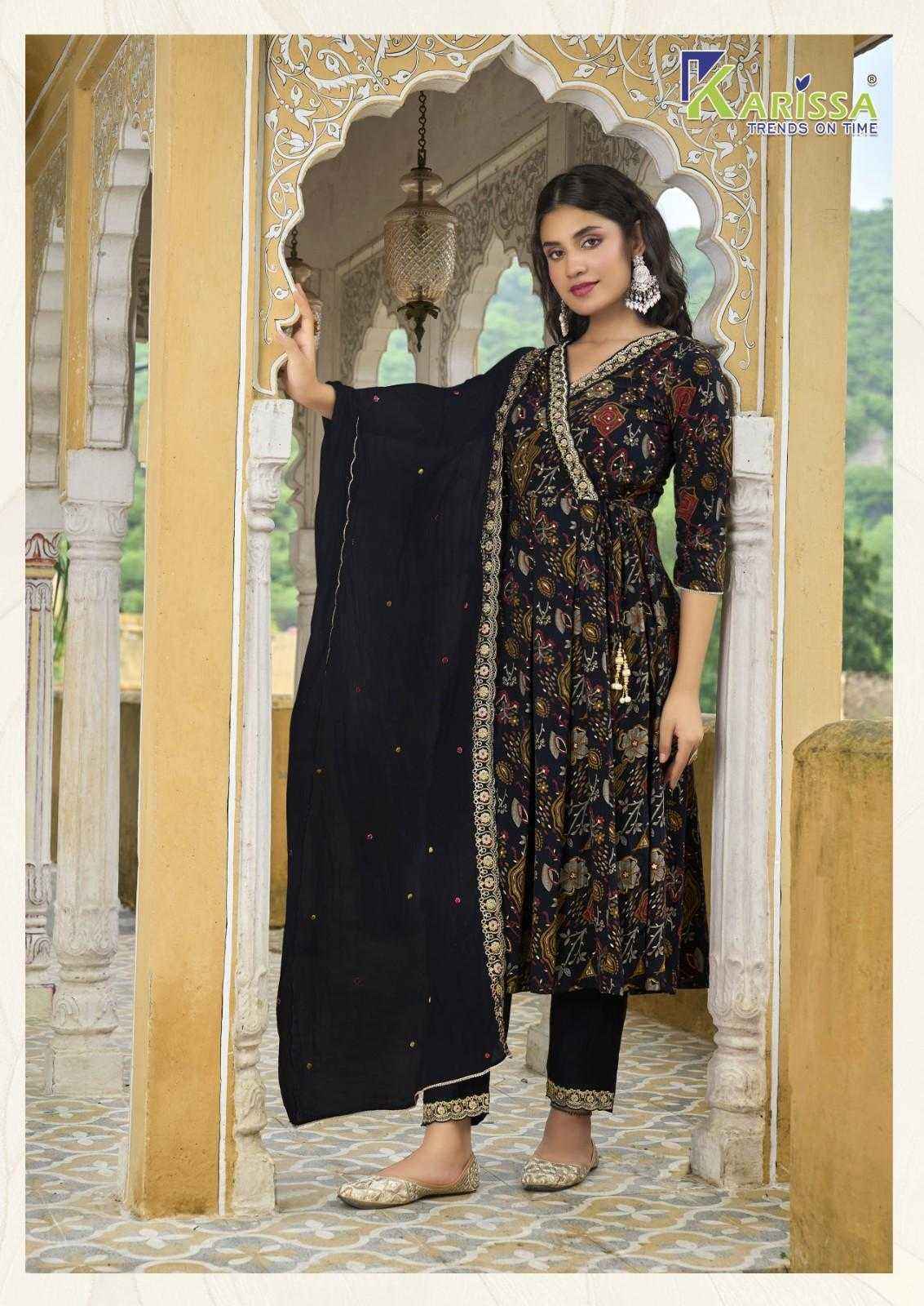 Karissa Suhana Viscose Readymade Suit (4 pcs Catalogue)
