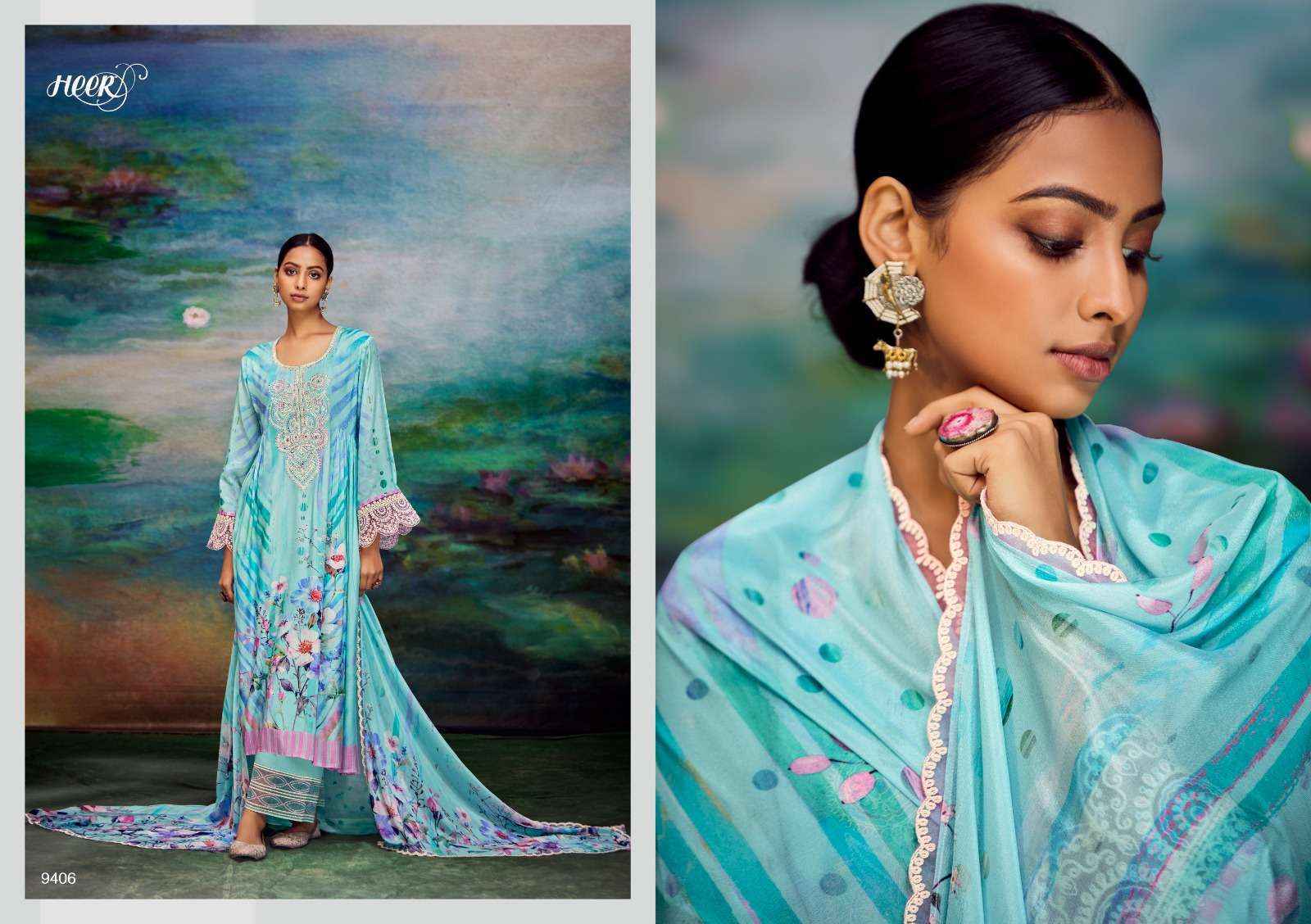 Kimora Heer Shakino Muslin Dress Material 6 pcs Catalogue