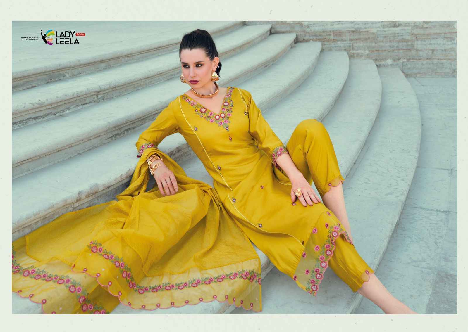 Lady Leela Iqra Viscose Silk Readymade Suit (6 pcs Catalogue)