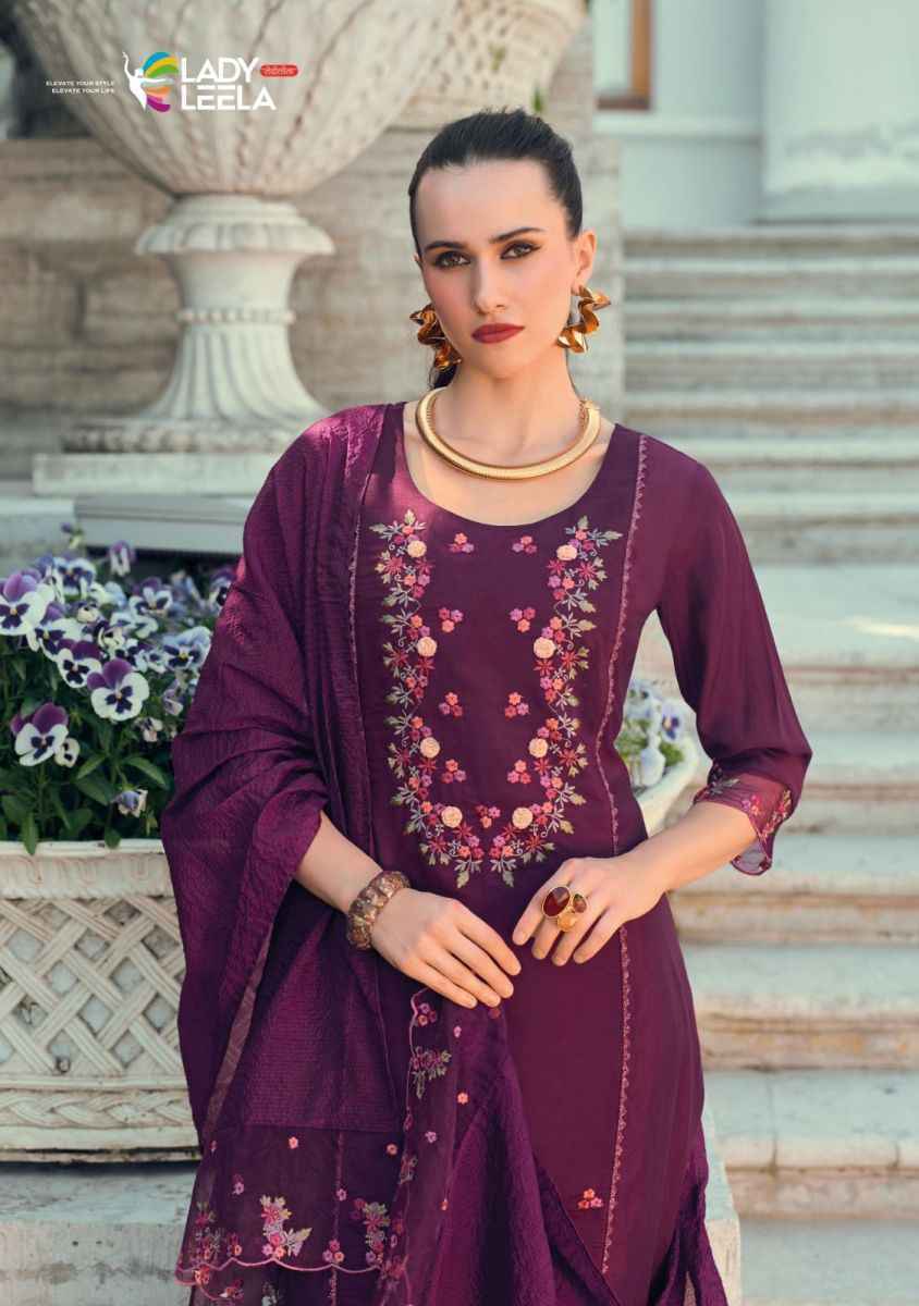 Lady Leela Iqra Viscose Silk Readymade Suit (6 pcs Catalogue)