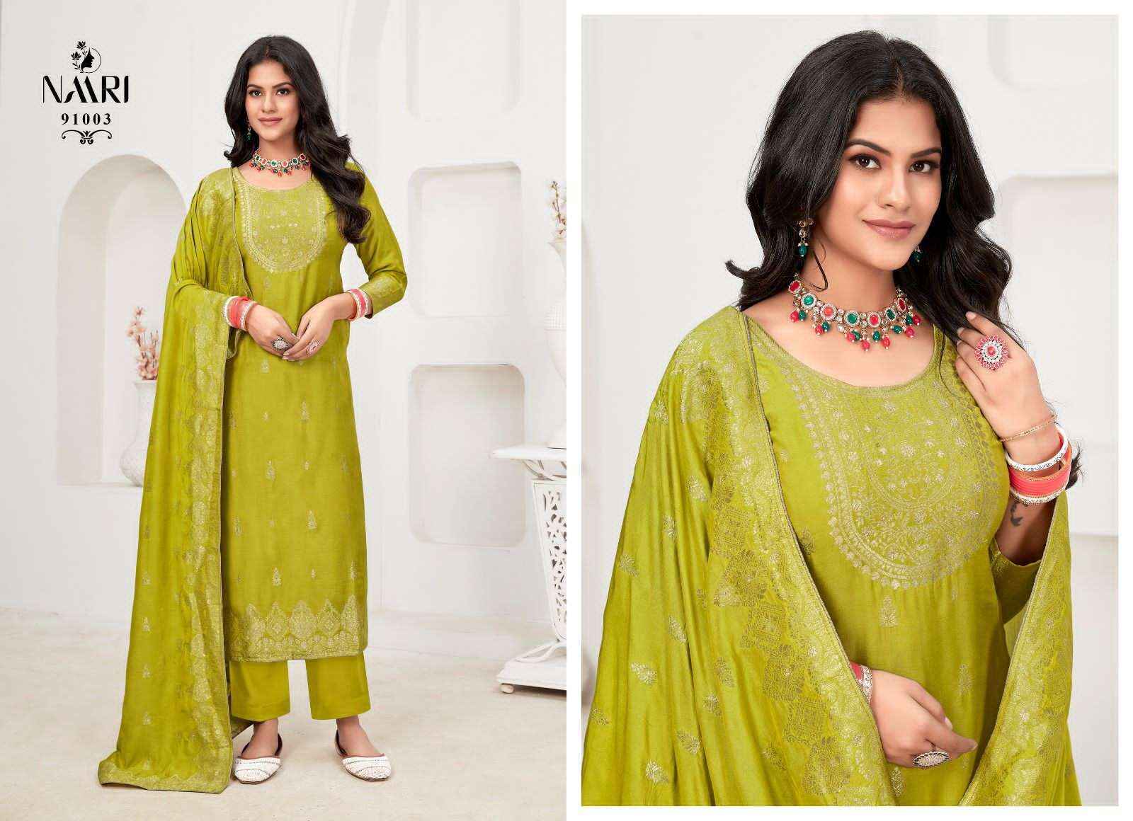 Naari Musk Vol-2 Muslin Jacquard Dress Material (4 pcs Catalogue)