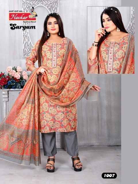 Navkar Sargam Vol 1 Tissue Kurti Combo 8 pcs Catalogue