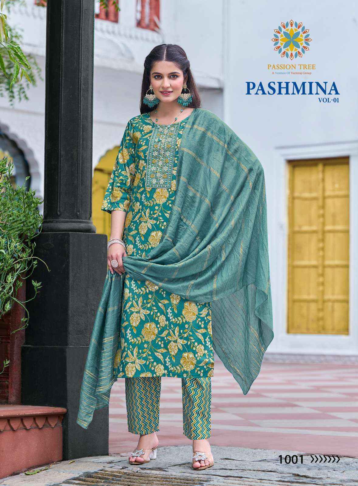 Passion Tree Pashmina Vol-1 Modal Readymade Suit (8 pcs Catalogue)