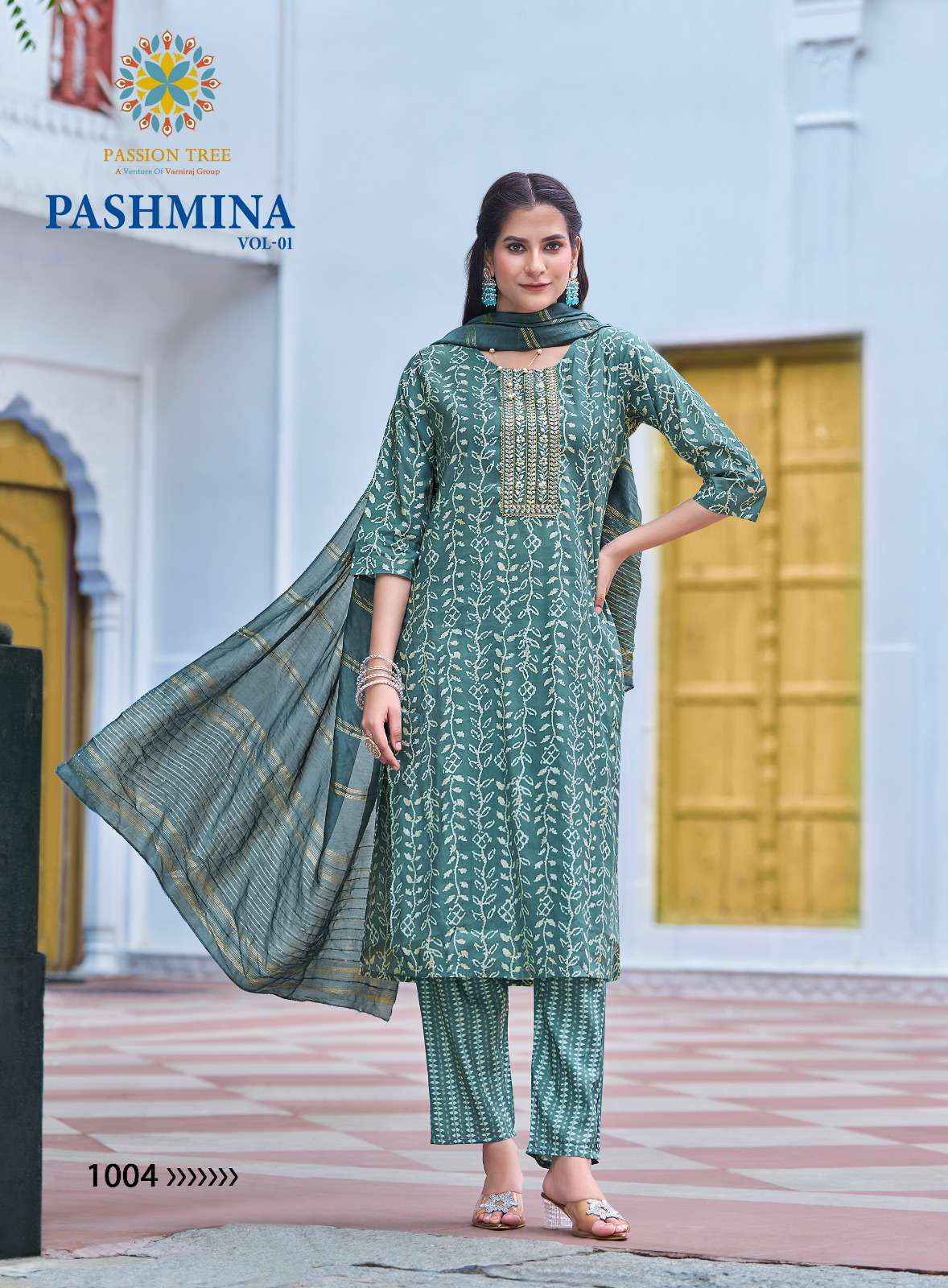 Passion Tree Pashmina Vol-1 Modal Readymade Suit (8 pcs Catalogue)