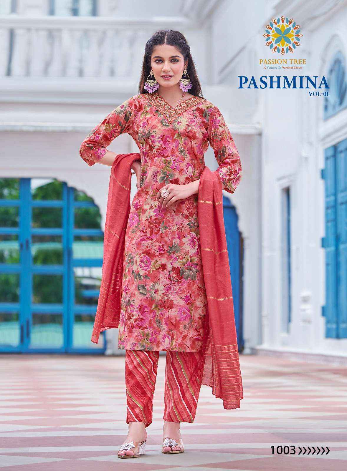 Passion Tree Pashmina Vol-1 Modal Readymade Suit (8 pcs Catalogue)