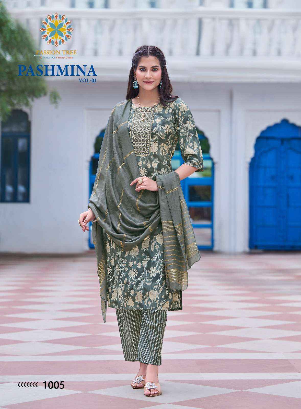 Passion Tree Pashmina Vol-1 Modal Readymade Suit (8 pcs Catalogue)