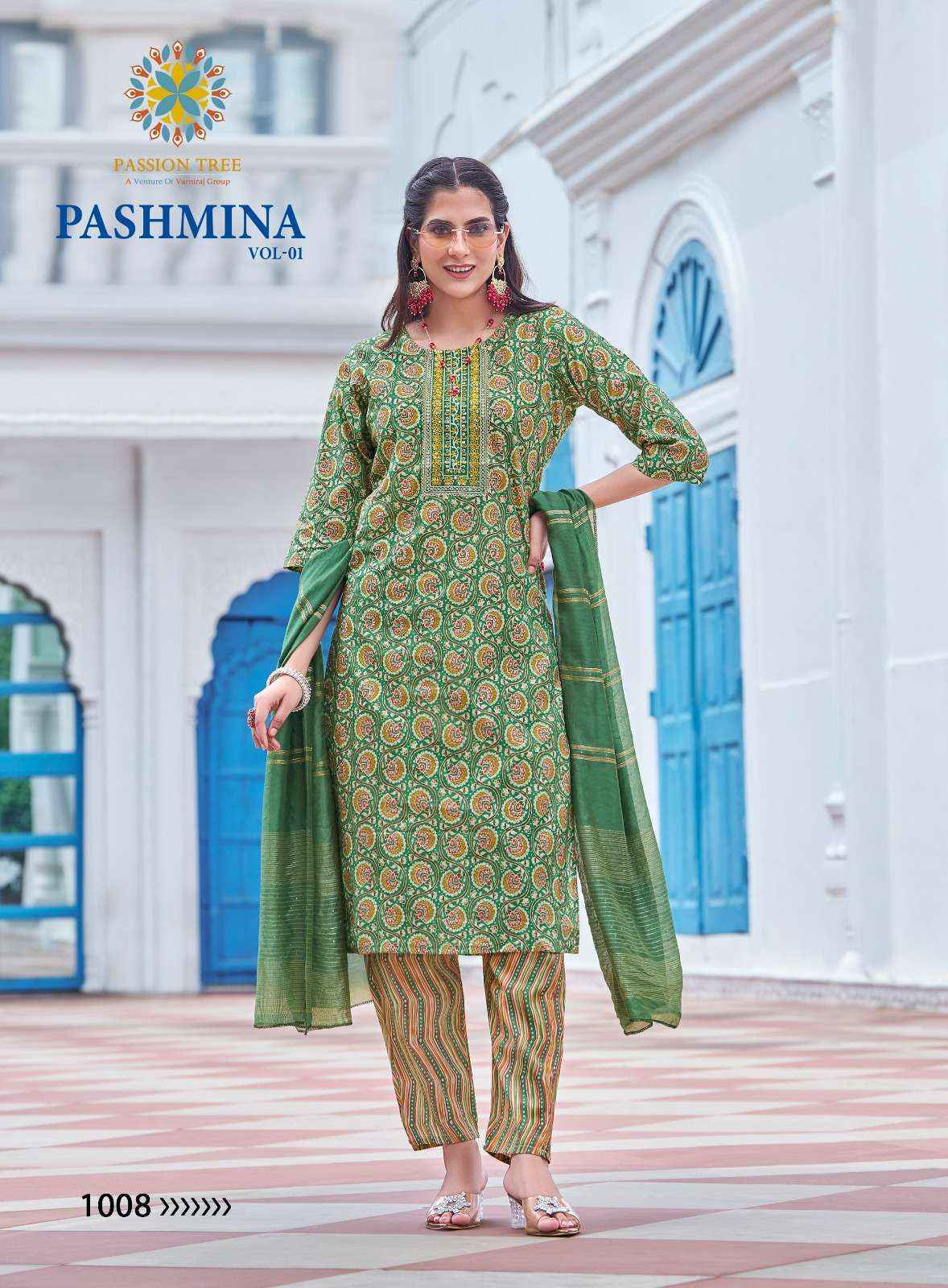 Passion Tree Pashmina Vol-1 Modal Readymade Suit (8 pcs Catalogue)