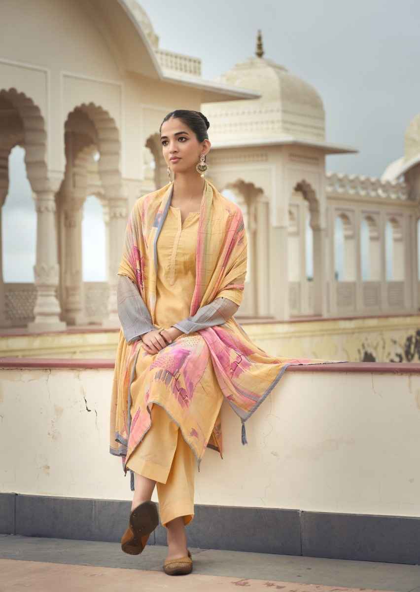 PRM Trendz Eknoor Musline Silk Dress Material (6 pcs Catalogue)