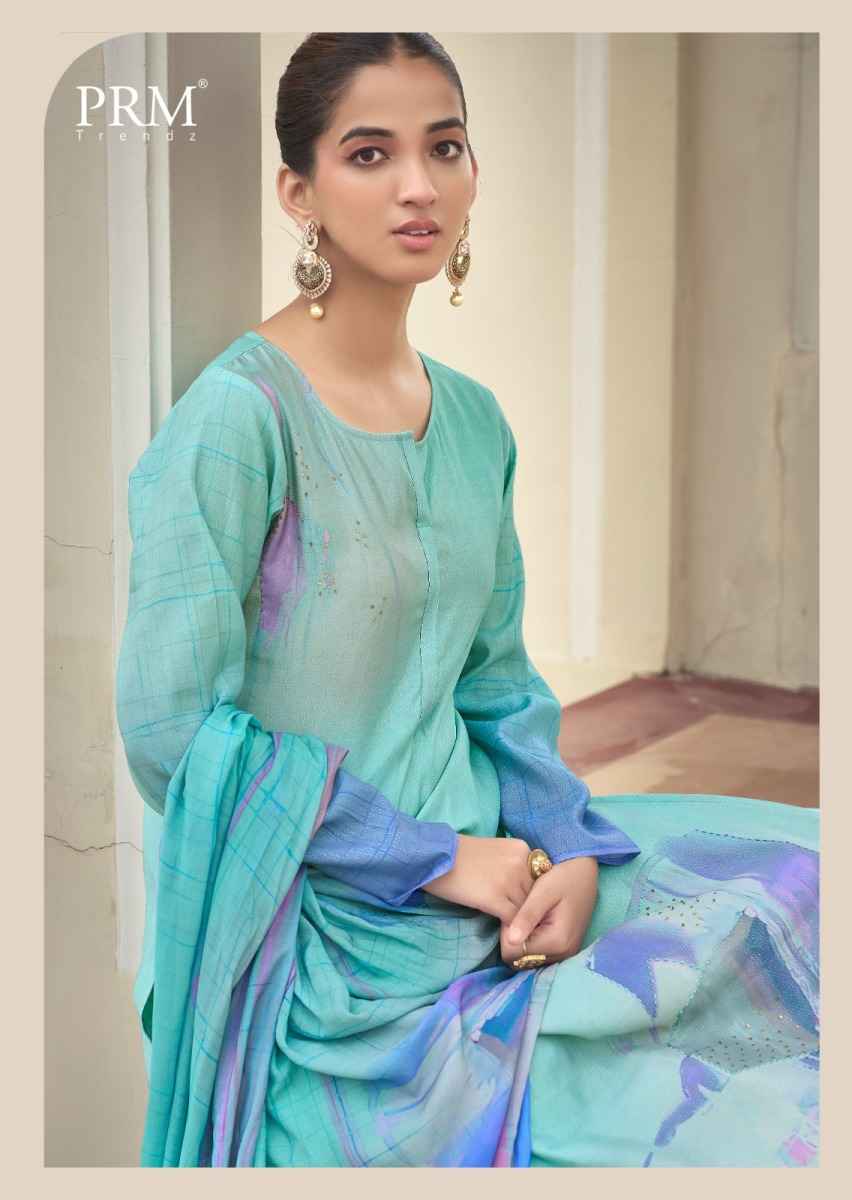 PRM Trendz Eknoor Musline Silk Dress Material (6 pcs Catalogue)