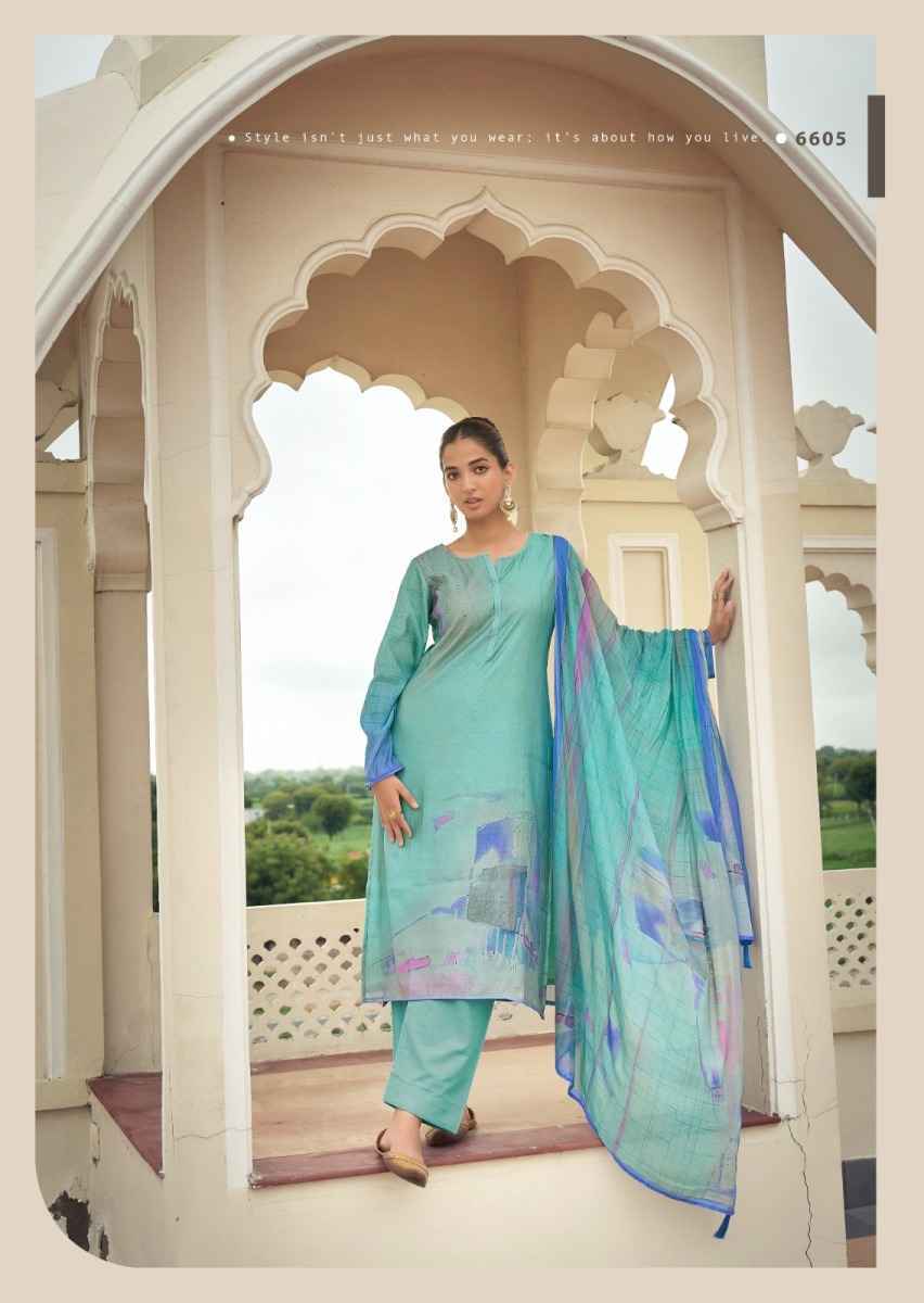 PRM Trendz Eknoor Musline Silk Dress Material (6 pcs Catalogue)