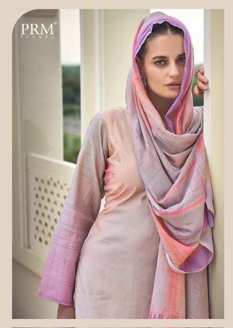 PRM Trendz Eknoor Musline Silk Dress Material (6 pcs Catalogue)