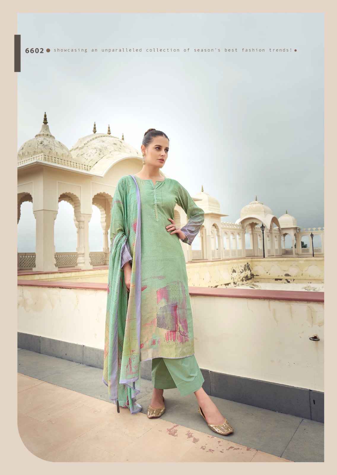 PRM Trendz Eknoor Musline Silk Dress Material (6 pcs Catalogue)