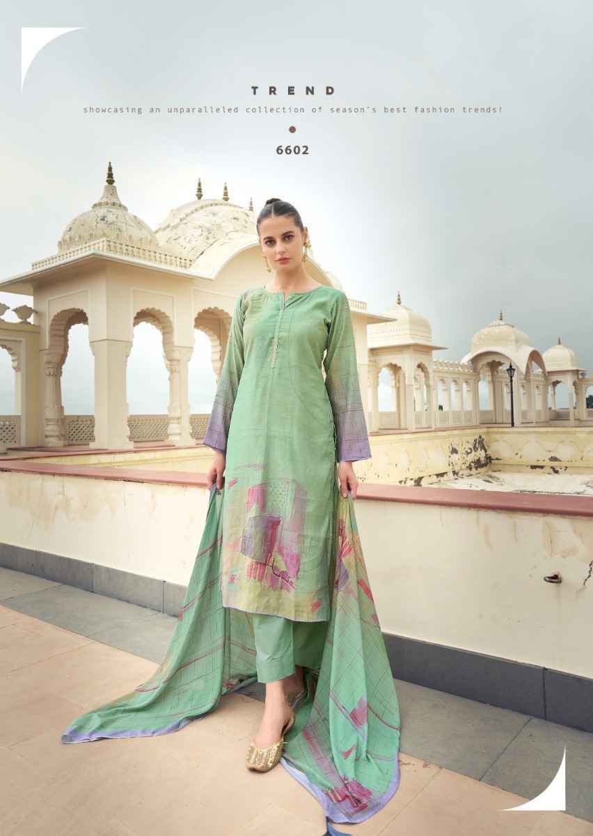 PRM Trendz Eknoor Musline Silk Dress Material (6 pcs Catalogue)