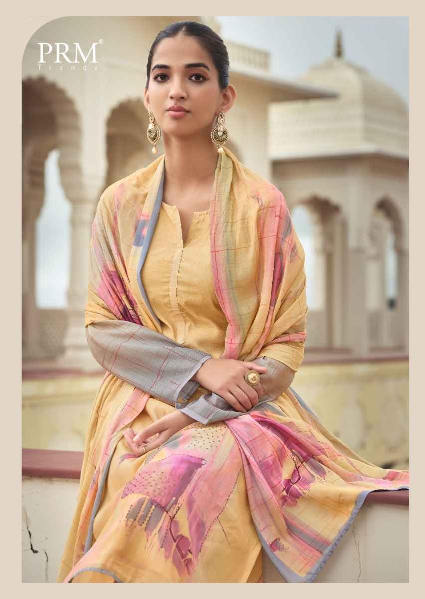 PRM Trendz Eknoor Musline Silk Dress Material (6 pcs Catalogue)