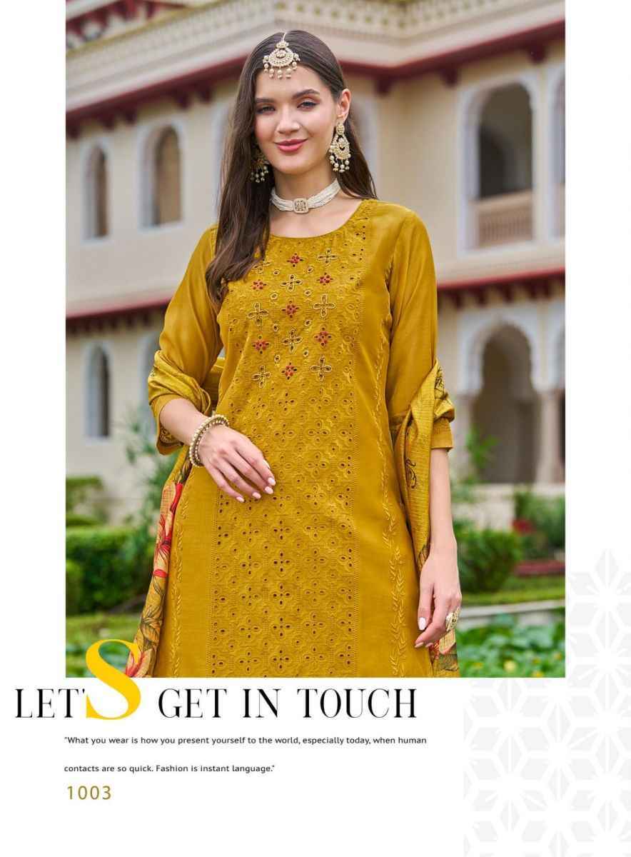 Radhika Lifestyle Fashion Diva Vol-1 Chanderi Silk Readymade Suit (6 pcs Catalogue)