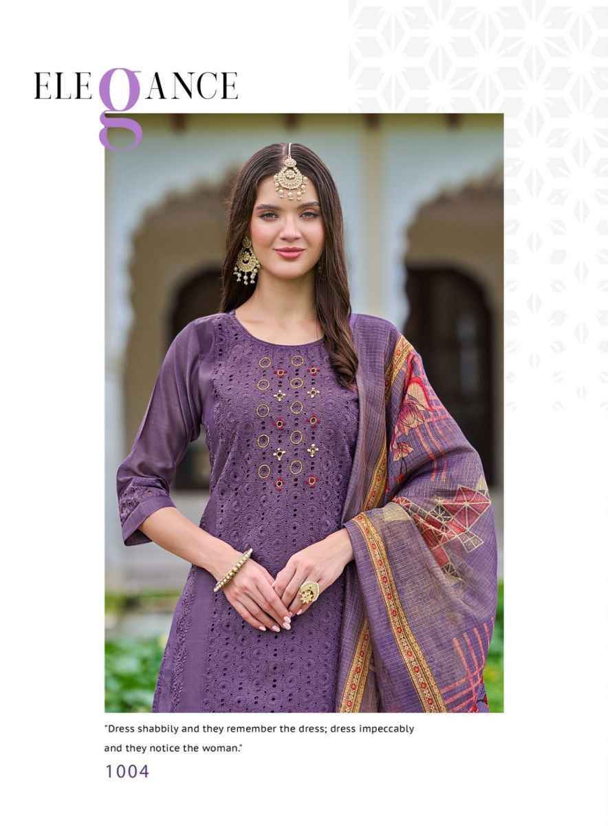 Radhika Lifestyle Fashion Diva Vol-1 Chanderi Silk Readymade Suit (6 pcs Catalogue)