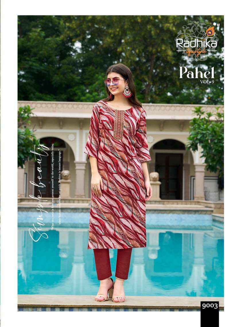 Radhika Lifestyle Pahel Vol-8 Rayon Kurti (7 pcs Catalogue)