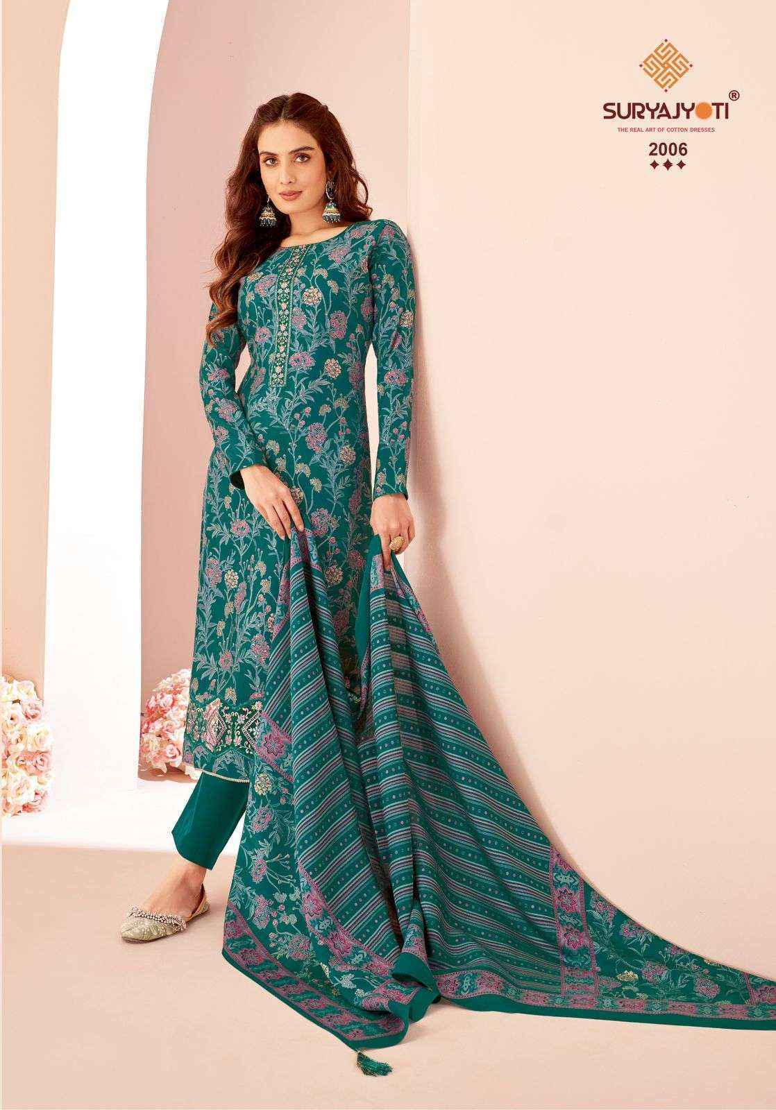 Suryajyoti Kanika Vol-2 Modal Dress Material (6 pcs Catalogue)