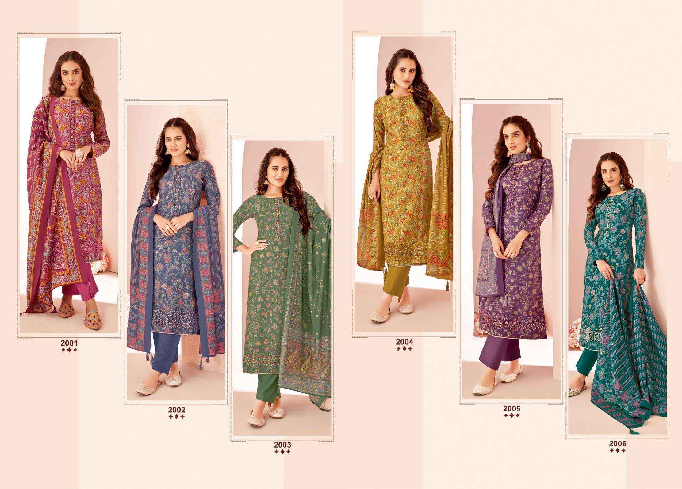 Suryajyoti Kanika Vol-2 Modal Dress Material (6 pcs Catalogue)