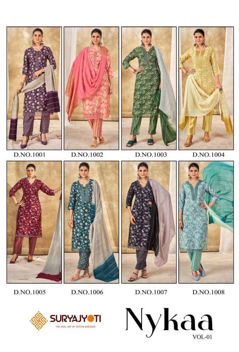 Suryajyoti Nykaa Vol-1 Modal Readymade Dress (8 pcs Catalogue)
