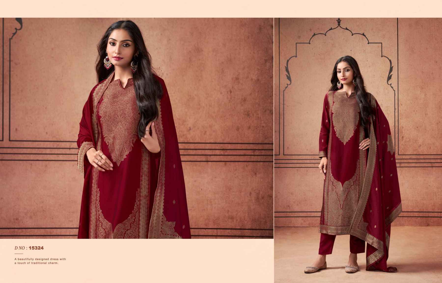 Zisa Silky Vol-5 Bamberg Silk Dress Material (4 pcs Catalogue)