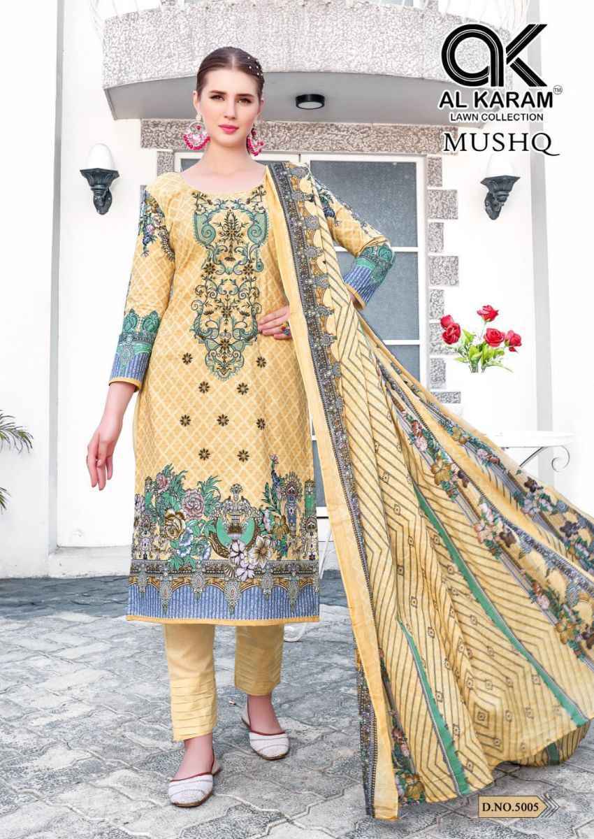 AL Karam Mushq Cotton Dupatta Vol 5 Cotton Dress Material Wholesale Online Mumbai