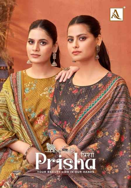 Alok Suit Prisha Woolen Printed Dress Material (6 pcs Catalogue)