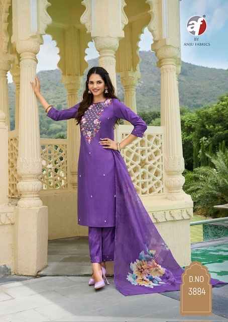 Anju Fabrics Desi Dhaga Viscose Readymade Suit (6 pcs Catalogue)